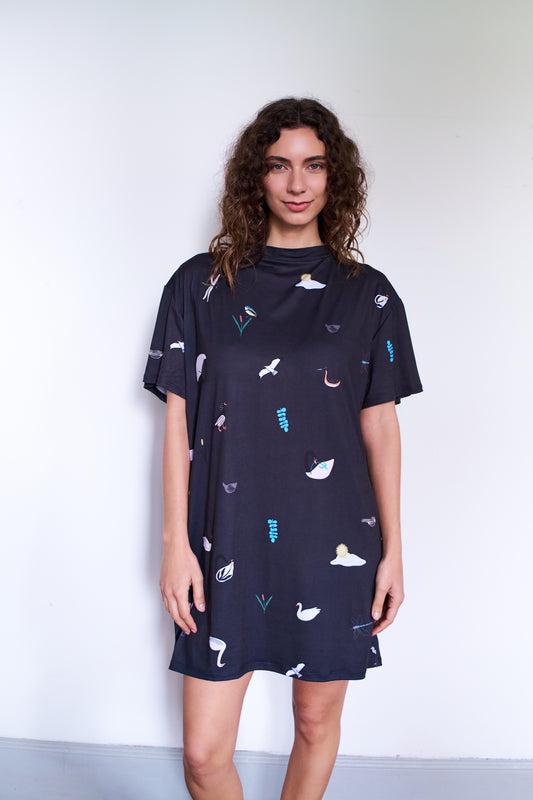 VESTIDO TORTUGA ELEMENTOS CISNES