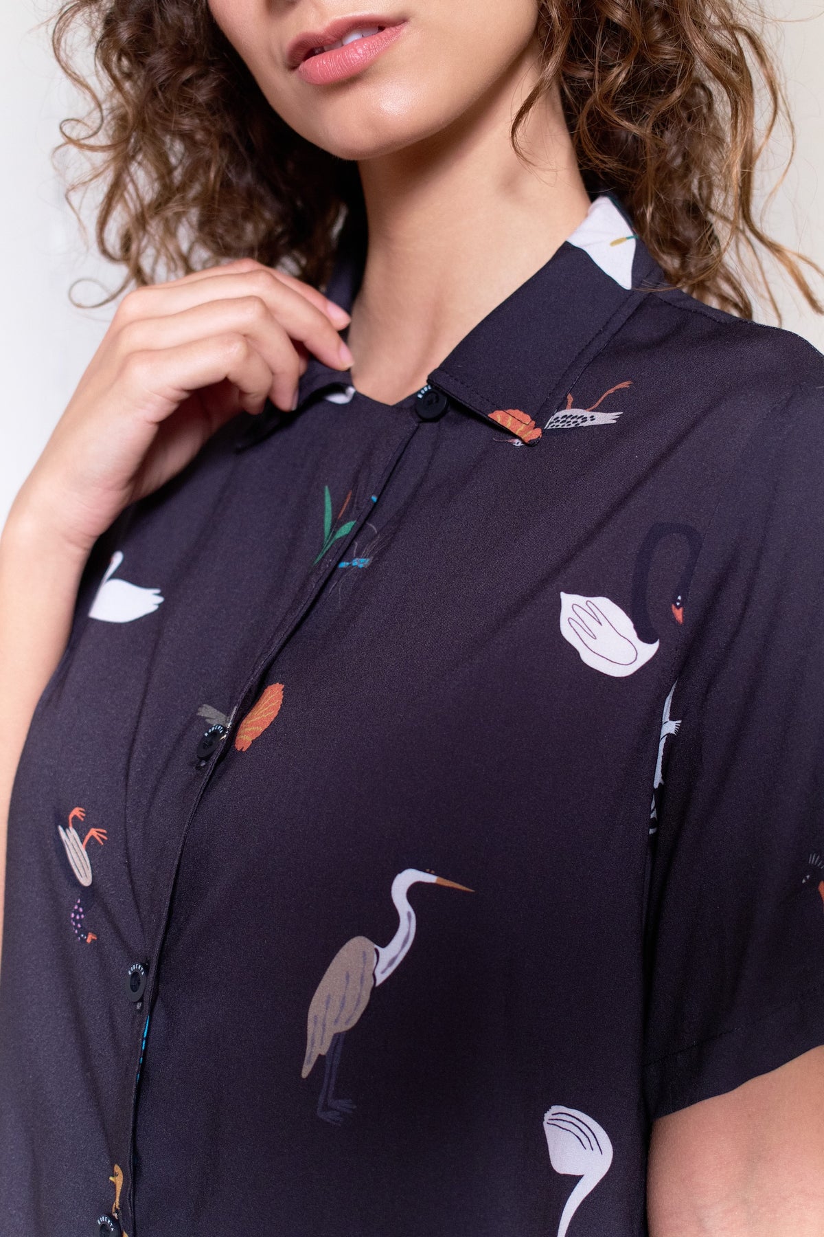 GUAYABERA ELEMENTOS CISNES