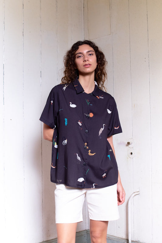 GUAYABERA ELEMENTOS CISNES