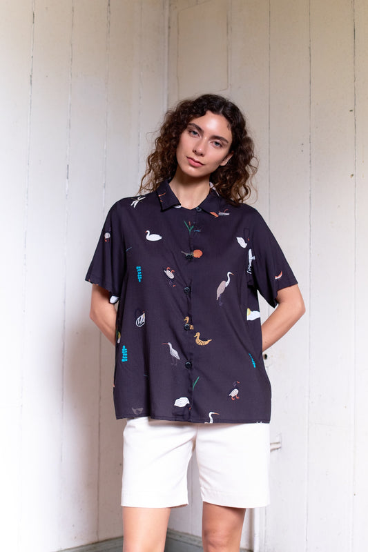 GUAYABERA ELEMENTOS CISNES