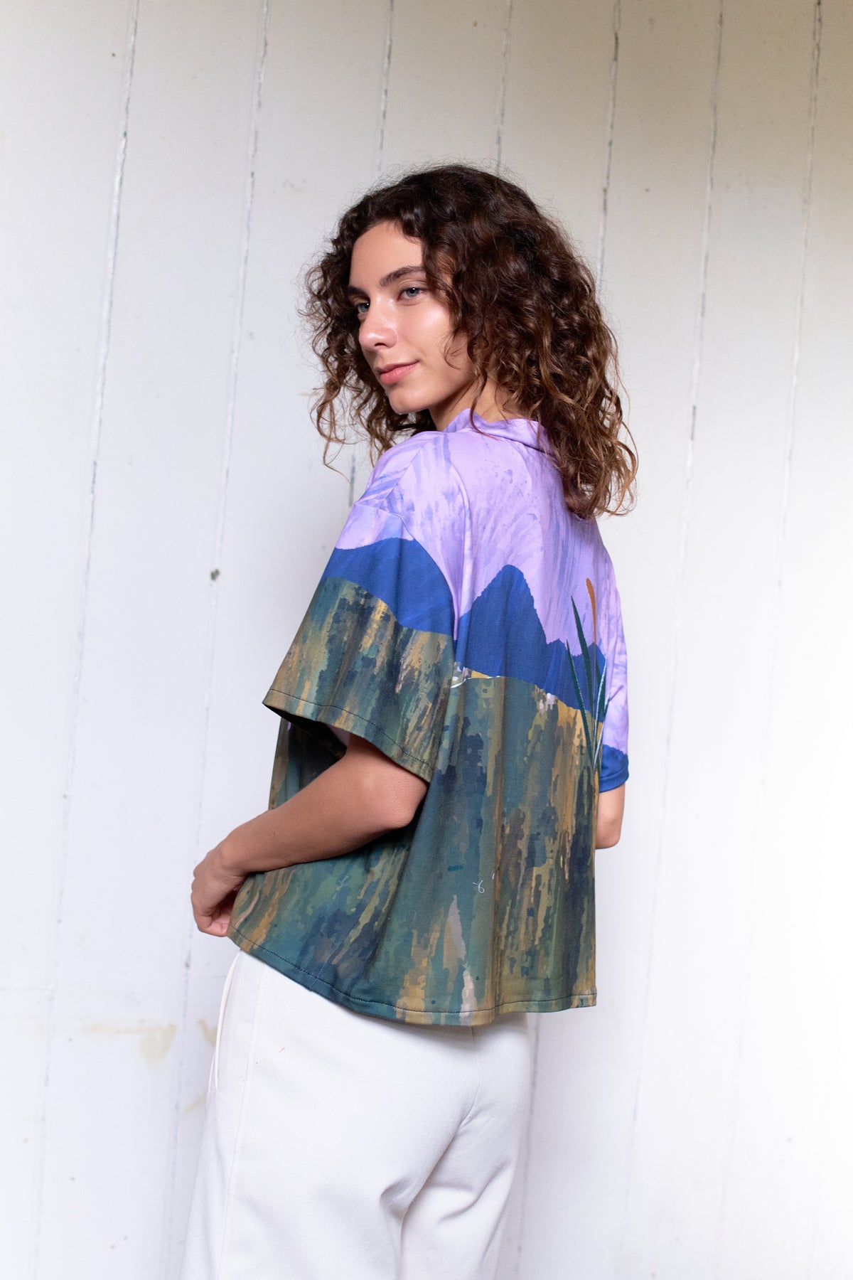 POLERA TORTUGA CUADRO HUILLIN