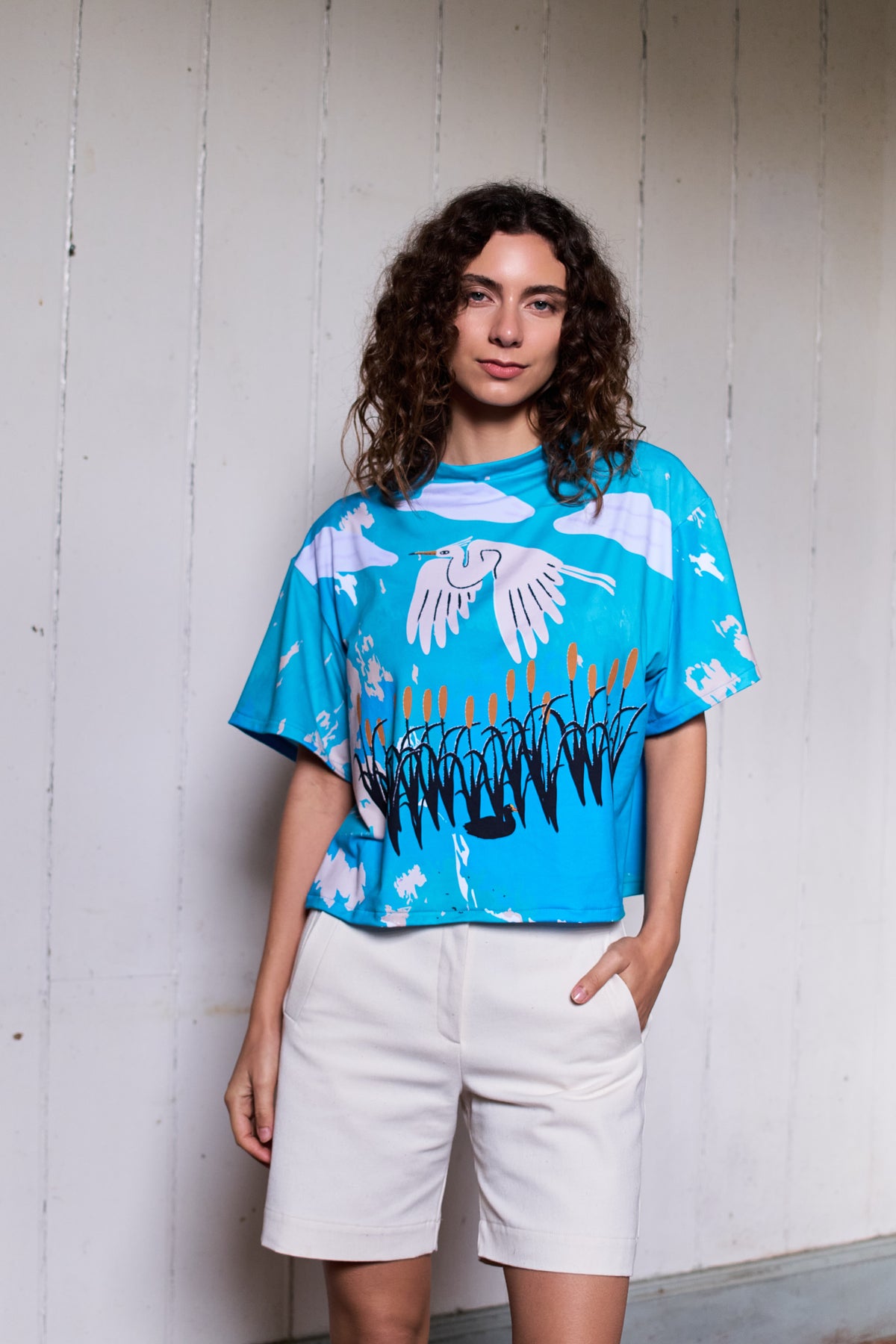 POLERA TORTUGA CUADRO GARZA CALIPSO