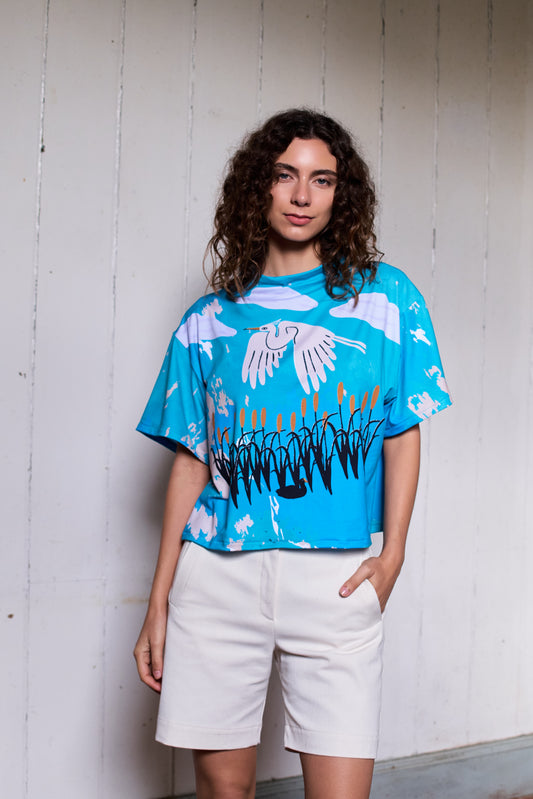 POLERA TORTUGA CUADRO GARZA CALIPSO