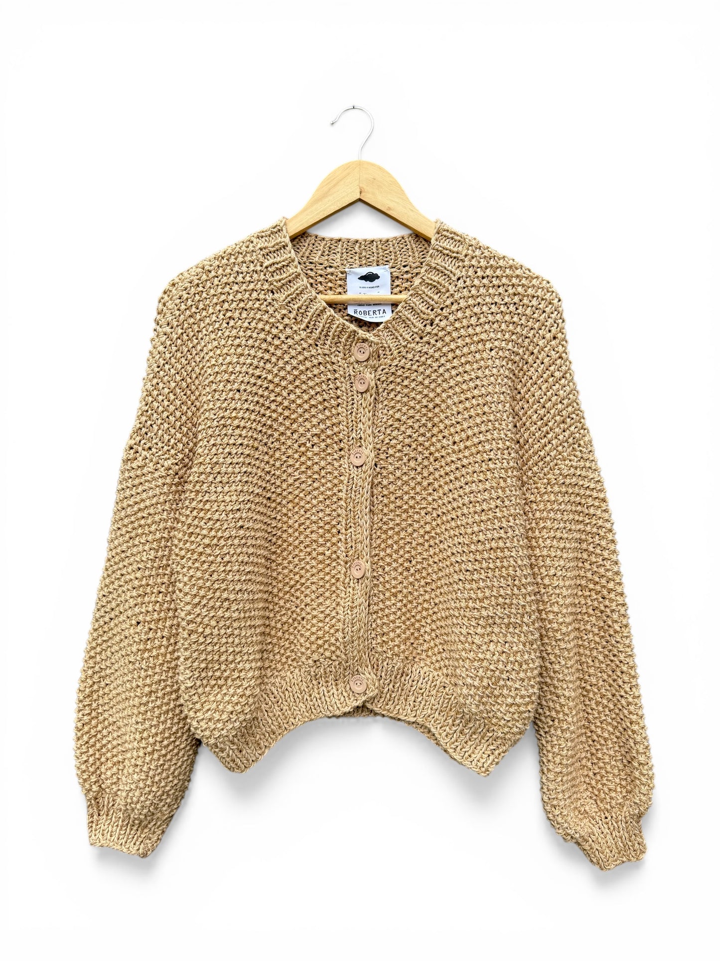 MOMA CORTO ABIERTO CUELLO REDONDO BEIGE