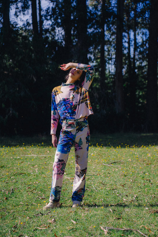 PANTALON COTELE RECTO PAISAJE DIA