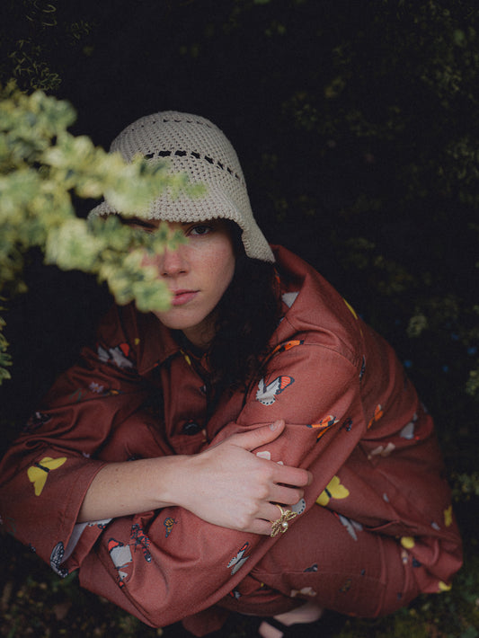 CHAQUETA POOL LARGA MARIPOSAS MANJAR