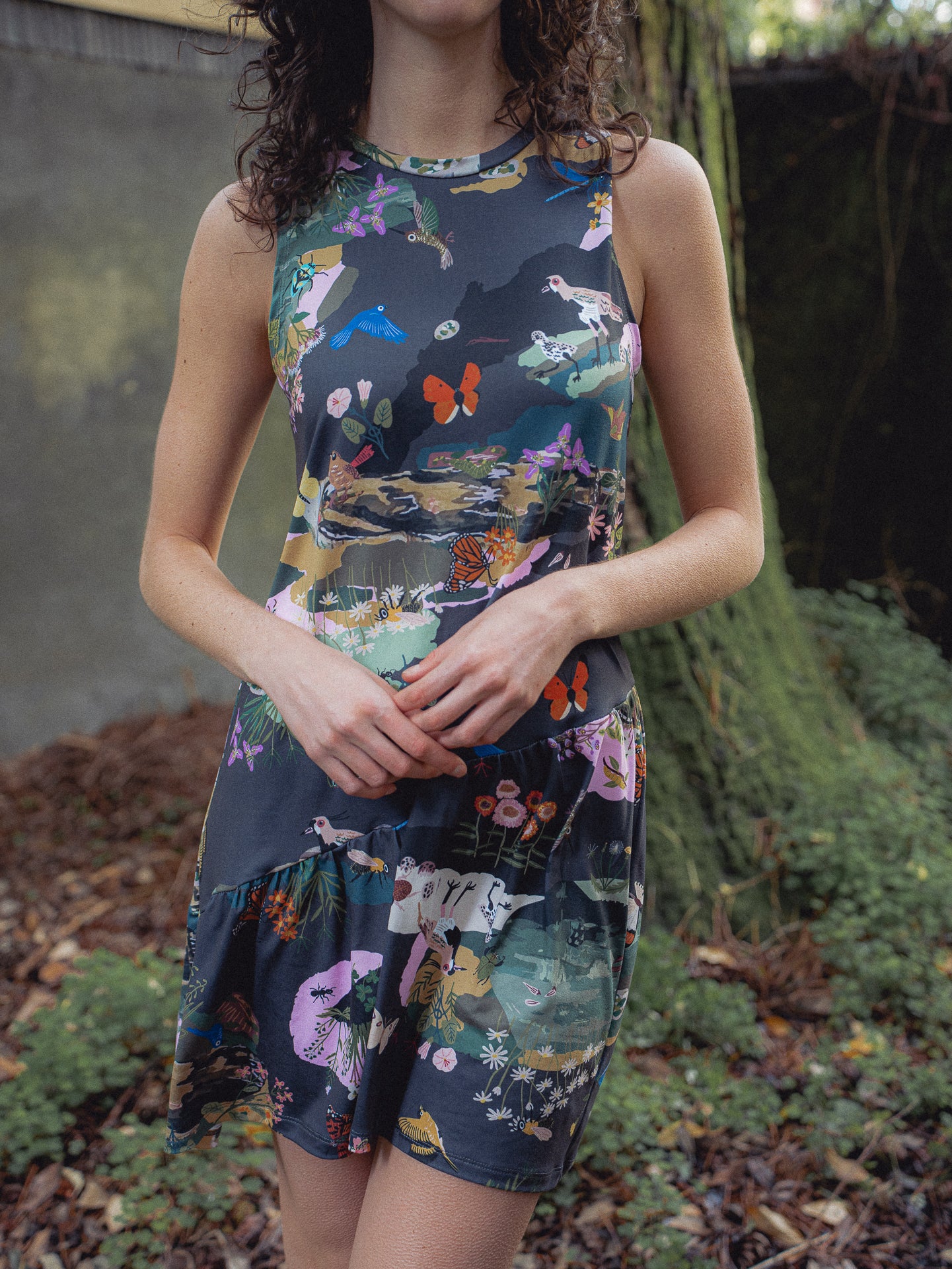 VESTIDO BLUME CORTO CAMPO NOCHE