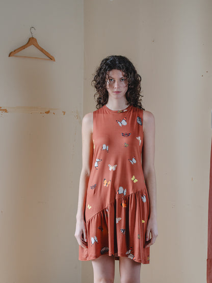 VESTIDO BLUME CORTO MARIPOSAS MANJAR