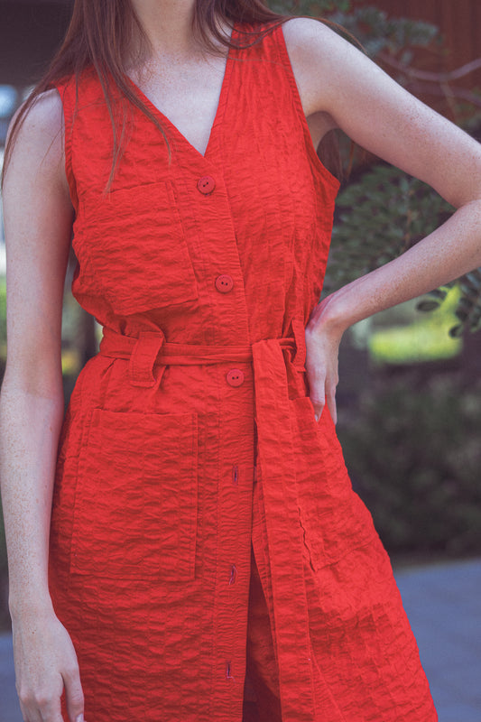 VESTIDO POOL TEXTURIZADO